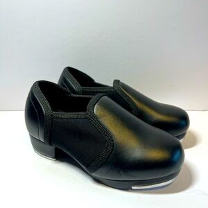 Lalaball Black Slip-On Tap Dance Shoes Toddler 10.5 EUC